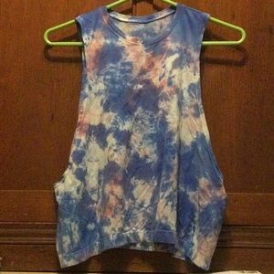 Like New Spiritual Gangster Cotton Candy Muscle Tank